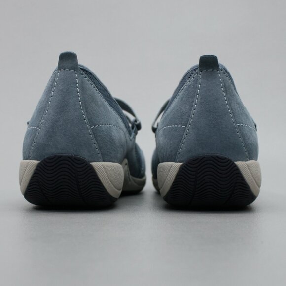 Dansko 41 Ladies 10.5-11 Hilda Denim Blue Mary Jane Hook Loop Strap Wedge Shoes - Picture 3 of 12